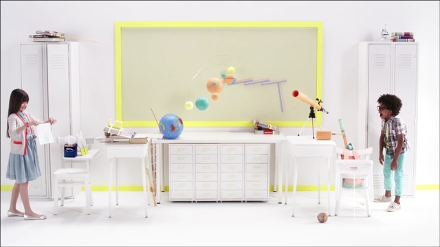 Video Reference: Product, Furniture, Desk, Room, Table, Interior design, Play, Person