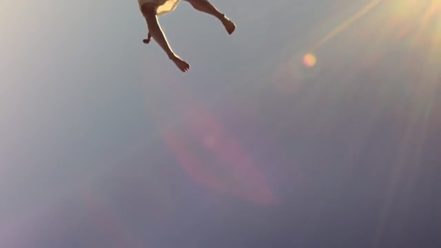 Video Reference: Sky, Atmospheric phenomenon, Water, Atmosphere, Sunlight, Calm, Photography, Extreme sport, Jumping, Macro photography
