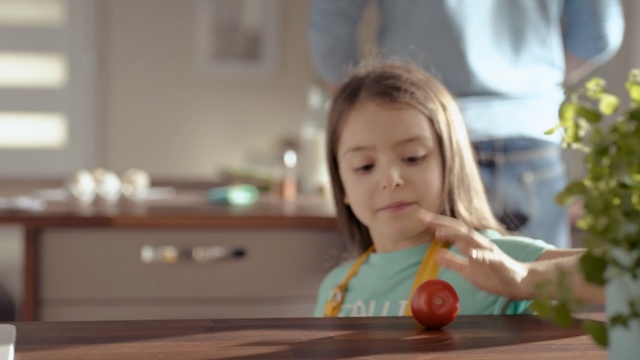 Video Reference: Child, Toddler, Eating, Play, Fun, Smile, Person