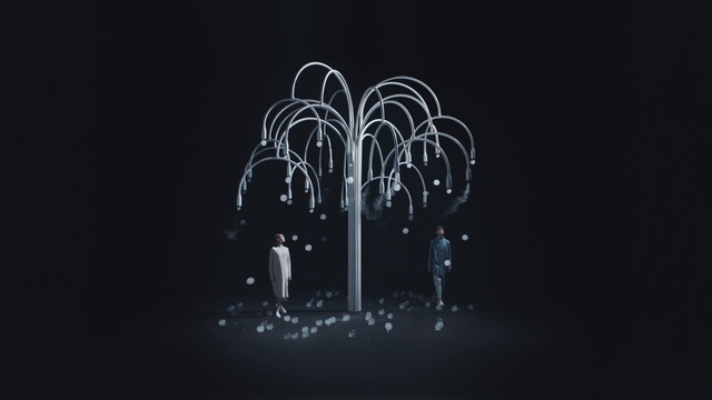 Video Reference: Black, Text, Font, Light, Darkness, Graphic design, Line, Organism, Design, Illustration