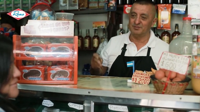 Video Reference: grocery store, fast food, street food, supermarket, food, convenience store, cuisine, drink, product, retail, Person