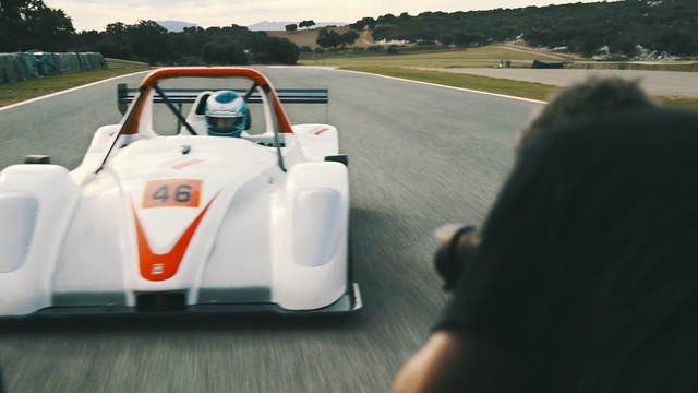 Video Reference: Vehicle, Car, Race car, Radical sr8, Sports car, Race track, Concept car