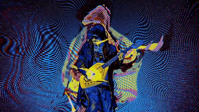 Video Reference: Musical instrument, Guitar, String instrument, Guitar accessory, String instrument accessory, Lighting, Concert, Purple, Musician, Plucked string instruments