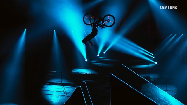 Video Reference: Blue, Light, Performance, Visual effect lighting, Photography, Darkness, Person