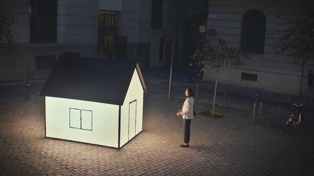 Video Reference: Snapshot, Architecture, Animation, House, Photography, Art, Cardboard, Visual arts, Space, Night