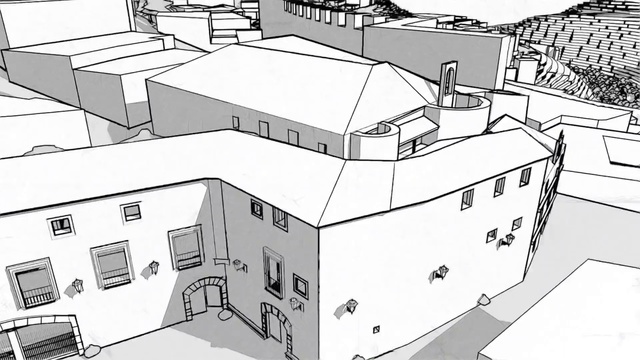 Video Reference: Architecture, Line art, Sketch, Technical drawing, House
