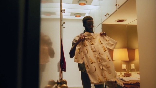 Video Reference: Fashion, Outerwear, Room, Jacket, Fashion design, Coat, Beige, Fur, Sleeve
