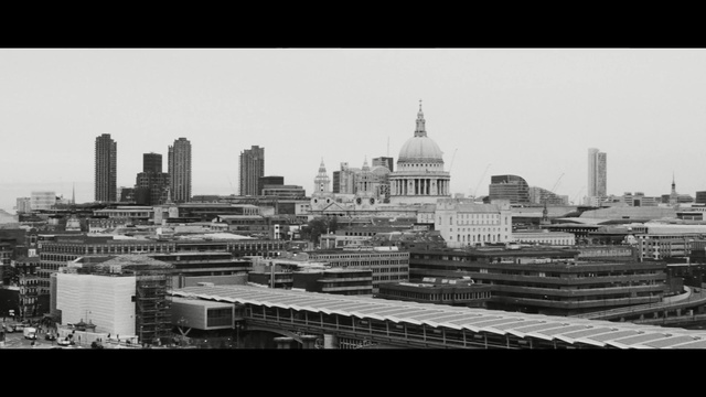 Video Reference: skyline, metropolitan area, cityscape, city, urban area, metropolis, landmark, black and white, skyscraper, monochrome photography, Person