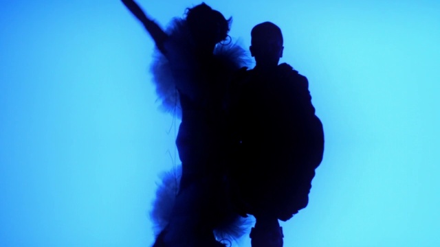 Video Reference: Blue, Silhouette, Shadow, Human, Fun, Photography, Backlighting, Electric blue