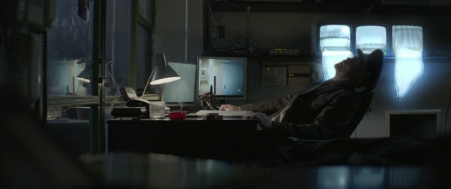 Video Reference: Pc game, Snapshot, Darkness, Mode of transport, Glass, Screenshot, Interior design, Room, Architecture, Photography