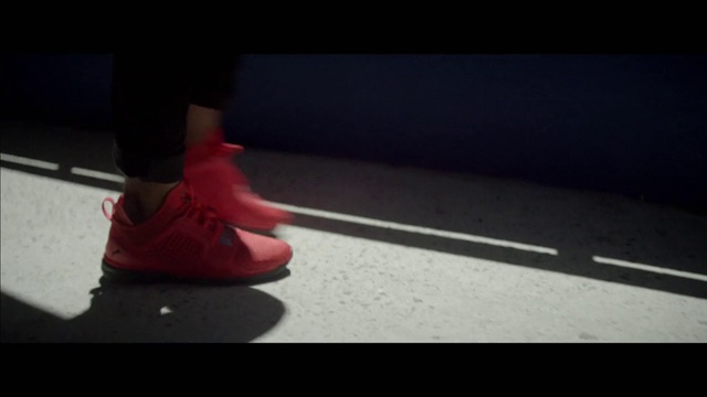 Video Reference: Footwear, Red, Shoe, Human leg, Leg, Carmine, Joint, Sneakers, Human body, High heels