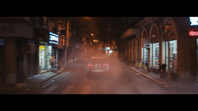 Video Reference: Mode of transport, Night, Town, Lane, Atmosphere, Light, Street, Urban area, Darkness, Sky