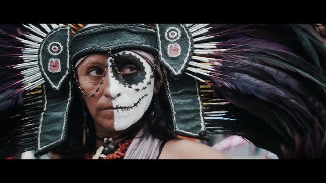 Video Reference: headgear, masque, product, goth subculture, mask, carnival, Person