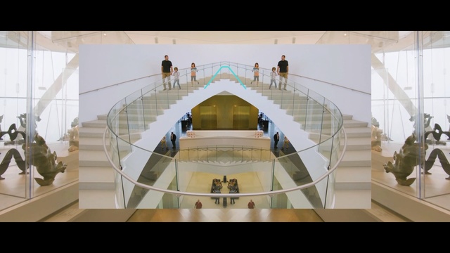 Video Reference: Architecture, Stairs, Symmetry, Building, Arch, Interior design, Daylighting, Floor, House