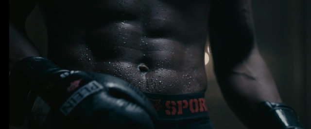 Video Reference: Black, Muscle, Bodybuilding, Male, Chest, Arm, Abdomen, Barechested, Physical fitness, Stomach