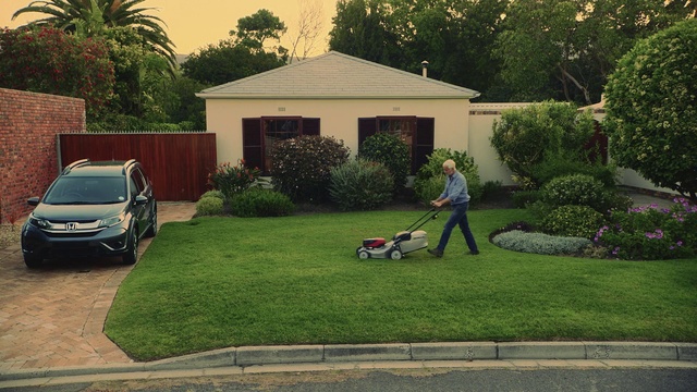 Video Reference: Lawn, Grass, Yard, Property, Home, Garden, Backyard, Vehicle, Residential area, Roof