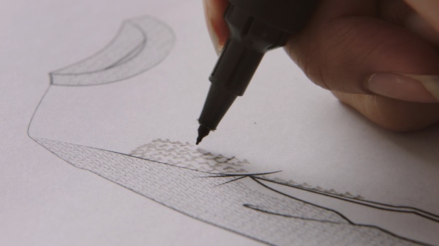 Video Reference: drawing, finger, material, paper