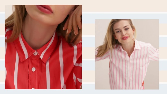 Video Reference: Hair, Face, Skin, Clothing, Lip, Red, Product, Neck, Collar, Beauty