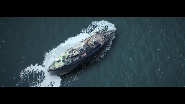 Video Reference: Vehicle, Ship, Watercraft, Boat, Water, Battleship, Organism, Photography, Naval architecture, Aerial photography