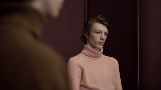 Video Reference: Face, Red, Fashion, Beauty, Shoulder, Cheek, Human, Lip, Neck, Model, Person