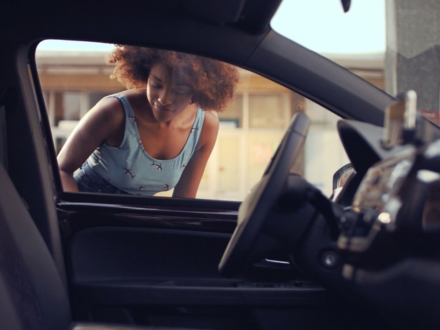 Video Reference: Vehicle door, Driving, Vehicle, Beauty, Car, Auto part, Automotive design, Hand, Steering wheel, Automotive mirror, Person