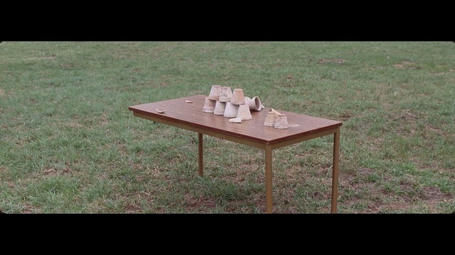 Video Reference: Furniture, Table, Coffee table, Outdoor table, Grass, Wood, Plywood, Outdoor furniture, Rectangle, Picnic table, Outdoor, Field, Sitting, Standing, Wooden, Television, Large, Empty, Grassy, Man, Room, Red, Park, Holding, White, Laying, Playing, Desk, Fire, Chair, Bench, Kitchen & dining room table, Stool, Dining table