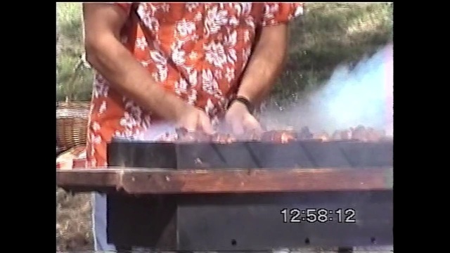 Video Reference: barbecue, muscle, cuisine, smoke, grilling, outdoor grill, meat, animal source foods, barbecue grill