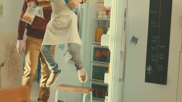 Video Reference: room, dress, girl, floor, flooring, window, furniture, interior design, Person