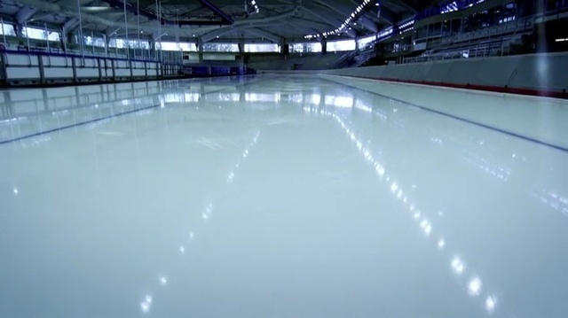 Video Reference: Ice rink, Floor, Building, Ice skating, Skating, Flooring, Recreation, Sport venue