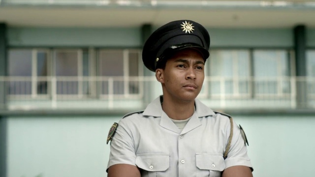 Video Reference: Headgear, Uniform, Cap, Military person, Official, Police officer, Police, Security