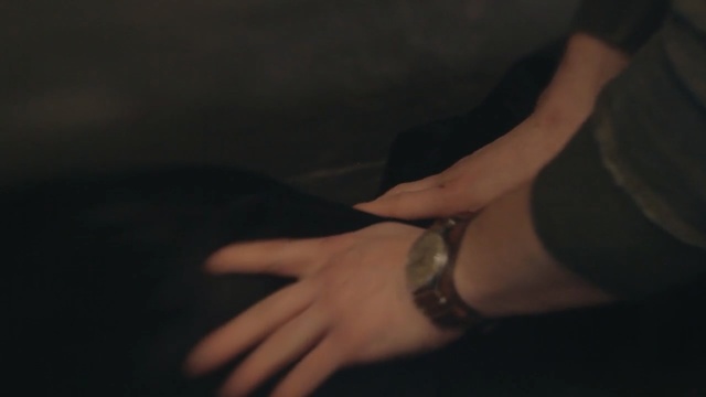 Video Reference: Black, Hand, Skin, Arm, Leg, Finger, Joint, Darkness, Human leg, Wrist