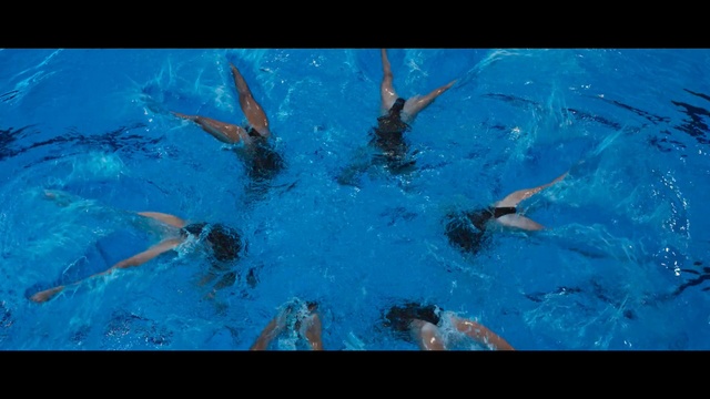 Video Reference: swimming, blue, water, swimmer, underwater, water sport, synchronized swimming, marine biology, recreation, freestyle swimming