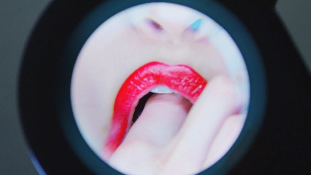 Video Reference: lip, mouth, close up, jaw, nail