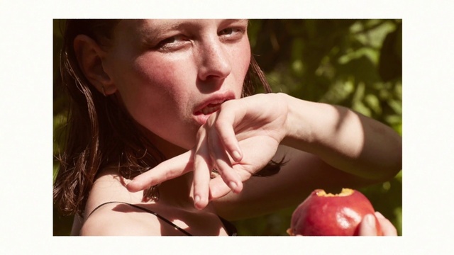 Video Reference: Lip, Eyelash, People in nature, Flash photography, Happy, Gesture, Plant, Lipstick, Finger, Petal