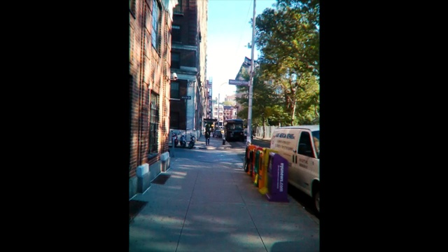 Video Reference: blue, car, mode of transport, transport, urban area, street, town, sky, road, lane