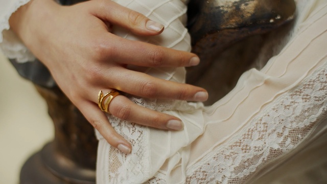 Video Reference: Nail, Hand, Finger, Wedding ring, Ring, Wrist, Jewellery, Wedding ceremony supply, Fashion accessory, Gesture