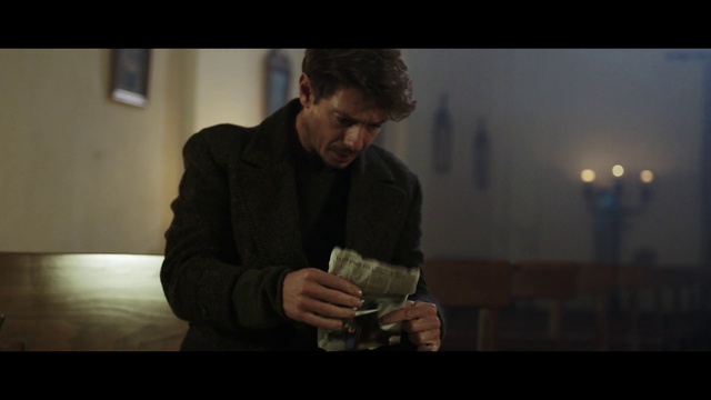 Video Reference: Photograph, Human, Photography, Screenshot, Sitting, Facial hair, Darkness, Scene