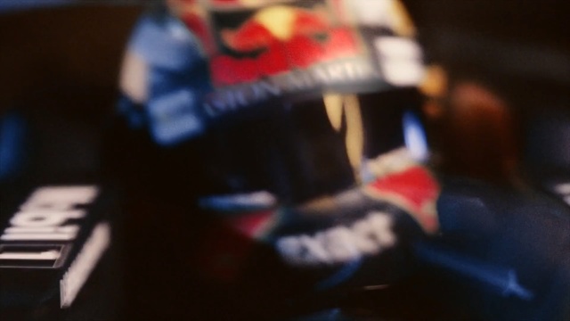 Video Reference: racer, helmet, formula, motion, close up, man