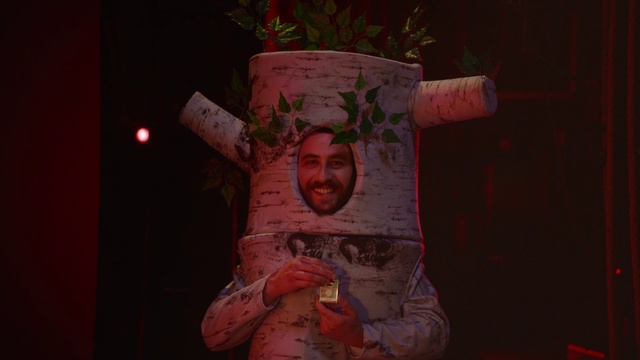 Video Reference: Red, Tree, Art, Animation, Flesh, Illustration, Fictional character, Still life photography