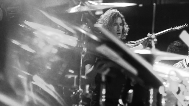 Video Reference: Drum, Drums, Musician, Performance, Drummer, Rock concert, Concert, Music, Black-and-white, Event, Person