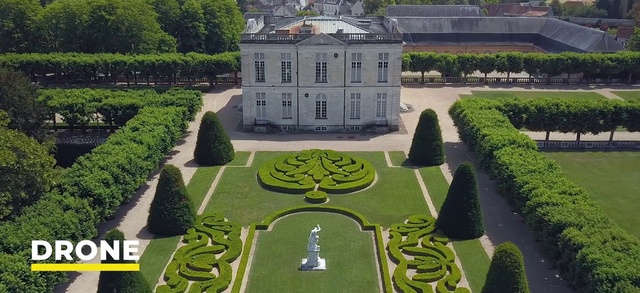 Video Reference: Estate, Hedge, Garden, Château, Mansion, Palace, Grass, Shrub, Building, Botanical garden