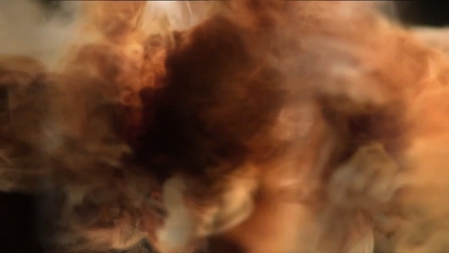 Video Reference: dog breed, dog breed group, dog like mammal, close up, snout, flame, fur, smoke, explosion, carnivoran