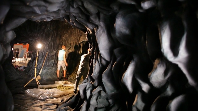 Video Reference: darkness, cave, caving, miner, formation