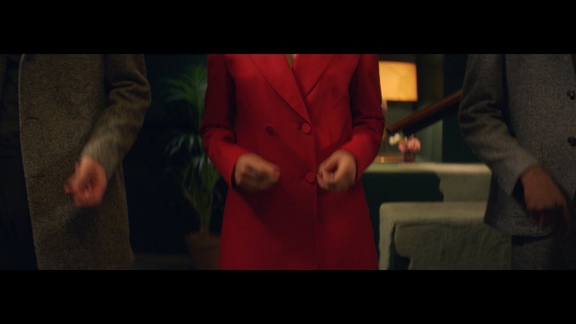 Video Reference: Red, Formal wear, Fun, Gentleman, Suit, Interaction, Darkness, Mouth, Photography, Screenshot