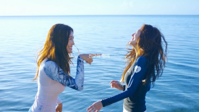 Video Reference: water, sea, vacation, fun, girl, ocean, summer, sky, tourism, beach, Person