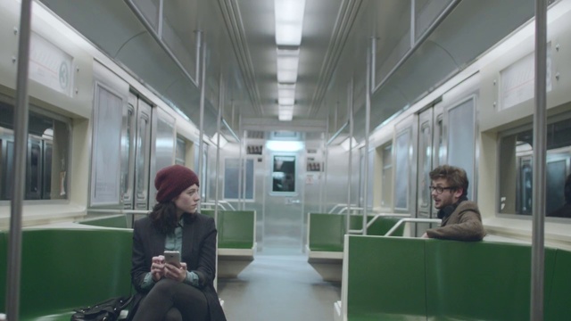 Video Reference: Transport, Passenger, Building, Interior design, Room, Waiting room, Sitting, Ceiling, Train, Public transport, Person