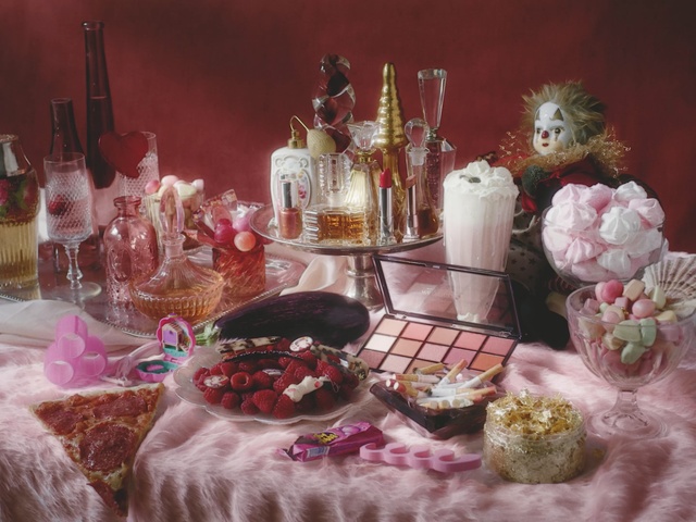 Video Reference: Sweetness, Pink, Food, Still life, Dessert, Pasteles, Confectionery, Table, Petit four, Cuisine