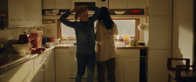Video Reference: room, girl, interior design, kitchen, window, furniture