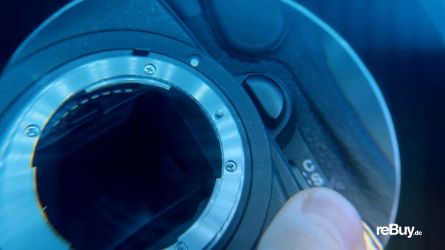 Video Reference: Cameras & optics, Blue, Camera lens, Lens, Electric blue, Circle, Close-up, Photography, Camera, Macro photography, Person