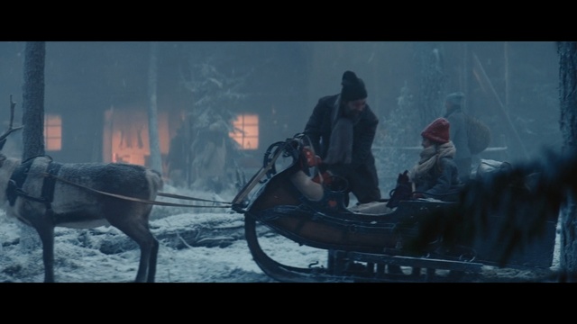 Video Reference: mode of transport, screenshot, winter, darkness, atmosphere, freezing, sky, film, computer wallpaper, scene